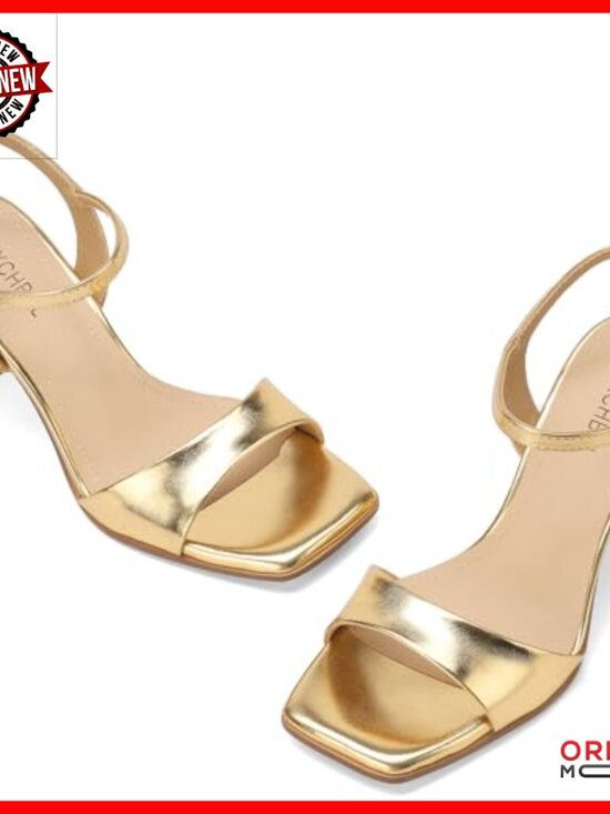 Strappy Heeled Sandals Block Heel Ankle Strap Dress Heels Wedding Party main image 0